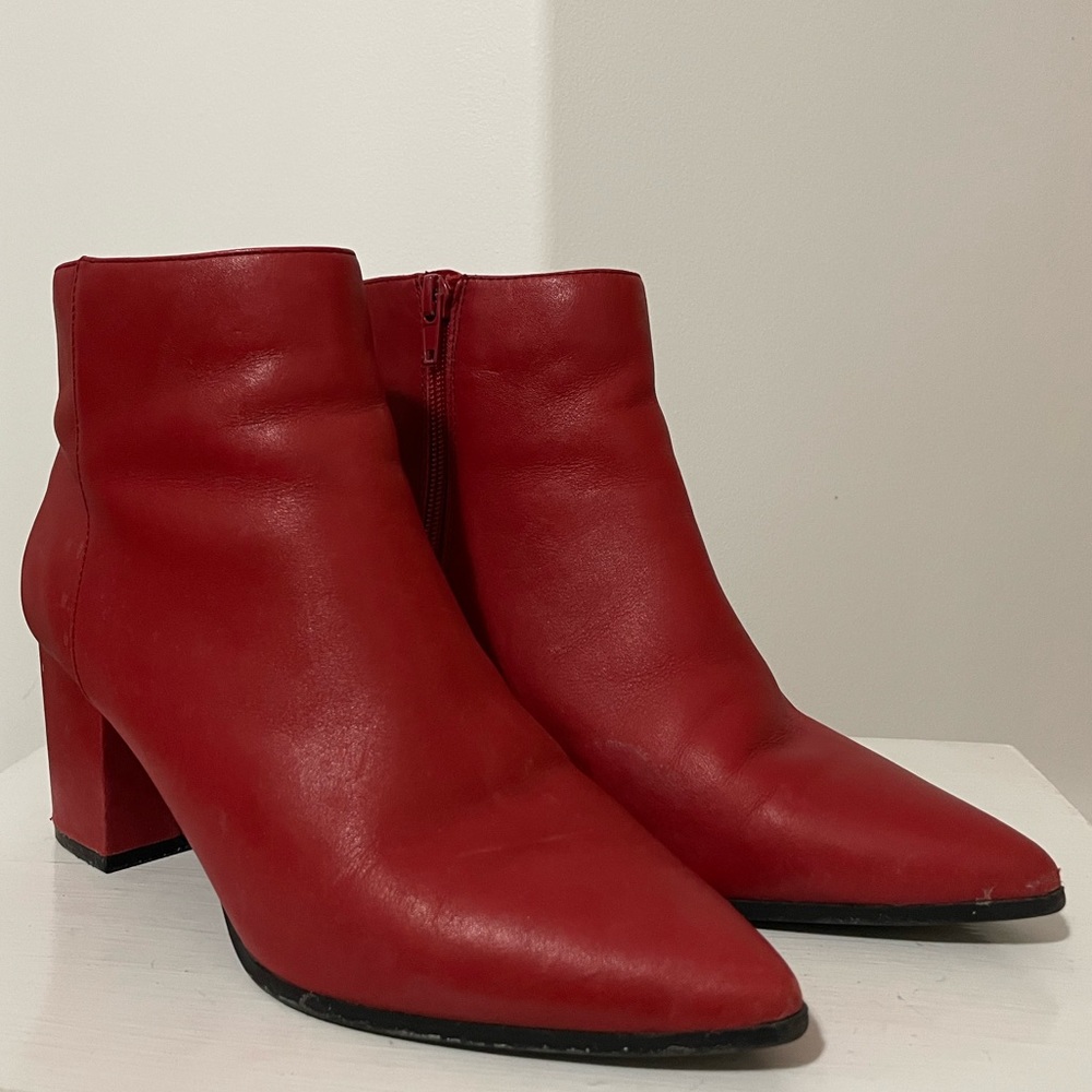 Red Aldo Bootie